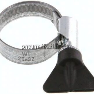 12mm Schlauchschelle 20 - 32mm, Stahl verzinkt (W1) (NORMA)