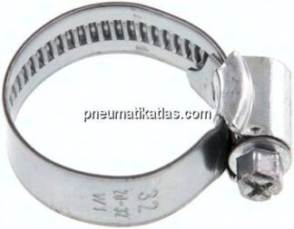 12mm Schlauchschelle 20 - 32mm, Stahl verzinkt (W1) (IDEAL)