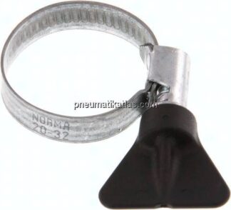 9mm Schlauchschelle 20 - 32mm, Stahl verzinkt (W1) (NORMA)
