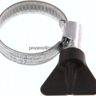 9mm Schlauchschelle 20 - 32mm, Stahl verzinkt (W1) (NORMA)