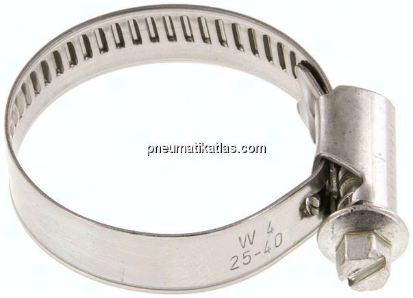 12mm Schlauchschelle 25 - 40mm, 1.4301 (W4) (NORMA)