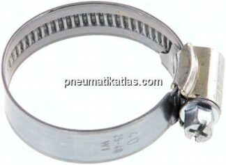 12mm Schlauchschelle 25 - 40mm, Stahl verzinkt (W1) (IDEAL)