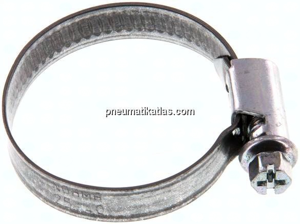 9mm Schlauchschelle 25 - 40mm, Stahl verzinkt (W1) (NORMA)