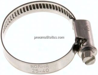 9mm Schlauchschelle 25 - 40mm, 1.4301 (W4) (NORMA)