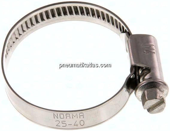 9mm Schlauchschelle 25 - 40mm, 1.4301 (W4) (NORMA)