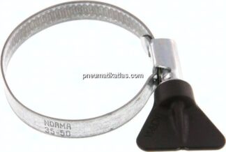 9mm Schlauchschelle 35 - 50mm, Stahl verzinkt (W1) (NORMA)