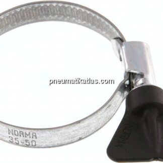 9mm Schlauchschelle 35 - 50mm, Stahl verzinkt (W1) (NORMA)