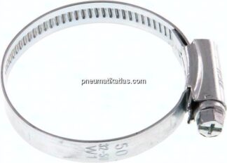 9mm Schlauchschelle 32 - 50mm, Stahl verzinkt (W1) (IDEAL)