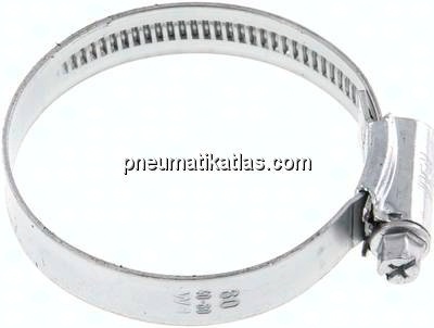 12mm Schlauchschelle 40 - 60mm, Stahl verzinkt (W1) (IDEAL)