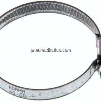 9mm Schlauchschelle 40 - 60mm, Stahl verzinkt (W1) (NORMA)