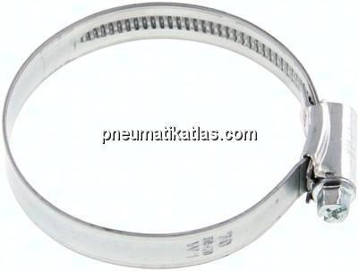 12mm Schlauchschelle 50 - 70mm, Stahl verzinkt (W1) (IDEAL)
