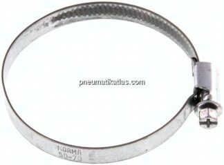 9mm Schlauchschelle 50 - 70mm, Stahl verzinkt (W1) (NORMA)