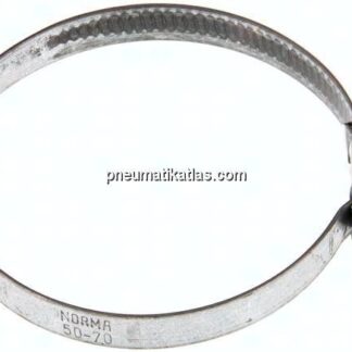 9mm Schlauchschelle 50 - 70mm, Stahl verzinkt (W1) (NORMA)