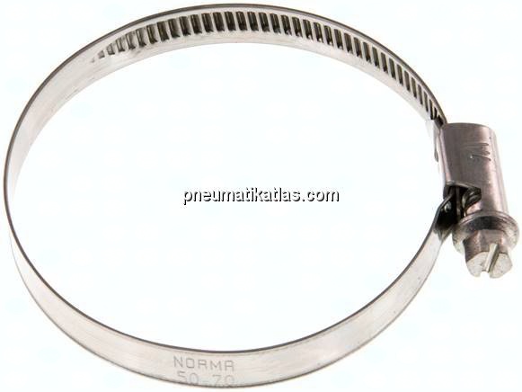 9mm Schlauchschelle 50 - 70mm, 1.4301 (W4) (NORMA)