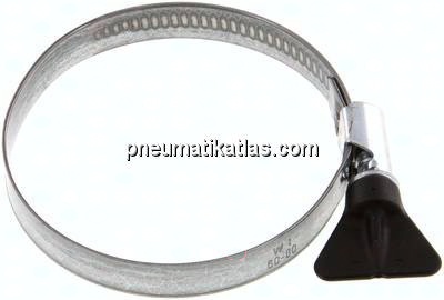 12mm Schlauchschelle 60 - 80mm, Stahl verzinkt (W1) (NORMA)