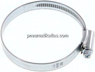 12mm Schlauchschelle 60 - 80mm, Stahl verzinkt (W1) (IDEAL)