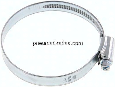 12mm Schlauchschelle 60 - 80mm, Stahl verzinkt (W1) (IDEAL)