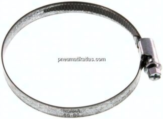 9mm Schlauchschelle 60 - 80mm, Stahl verzinkt (W1) (NORMA)