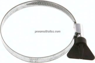 9mm Schlauchschelle 60 - 80mm, Stahl verzinkt (W1) (NORMA)