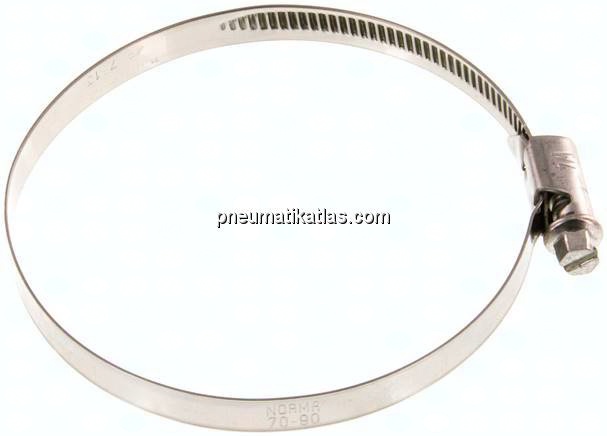 9mm Schlauchschelle 70 - 90mm, 1.4301 (W4) (NORMA)