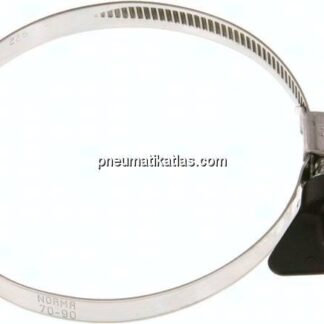 9mm Schlauchschelle 70 - 90mm, 1.4301 (W4) (NORMA)