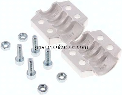 Klemmschalen 22 - 24mm, Aluminium, EN14420-3 (DIN2817)