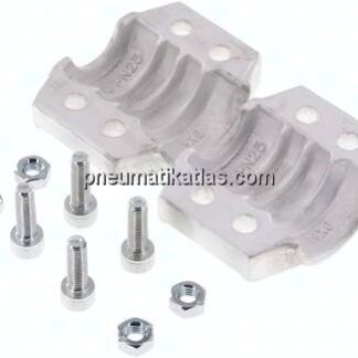 Klemmschalen 30 - 33mm, Aluminium, EN14420-3 (DIN2817)