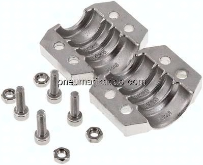 Klemmschalen 30 - 33mm, 1.4401, EN14420-3 (DIN2817)