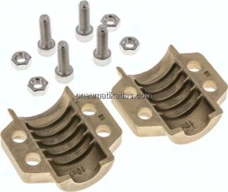 Klemmschalen 32 - 34mm, Messing, EN 14423 (DIN2826)