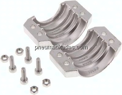 Klemmschalen 50 - 52mm, 1.4401, EN14420-3 (DIN2817)