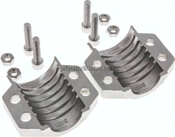Klemmschalen 53 - 56mm, 1.4401, EN 14423 (DIN2826)