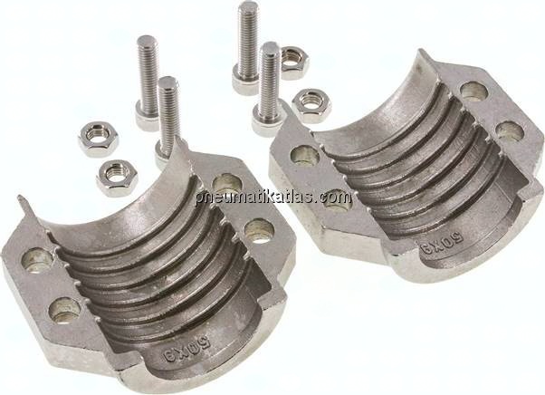 Klemmschalen 67 - 69mm, 1.4401, EN 14423 (DIN2826)