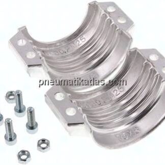 Klemmschalen 89 - 93mm, Aluminium, EN14420-3 (DIN2817)