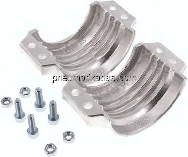 Klemmschalen 94 - 97mm, Aluminium, EN14420-3 (DIN2817)