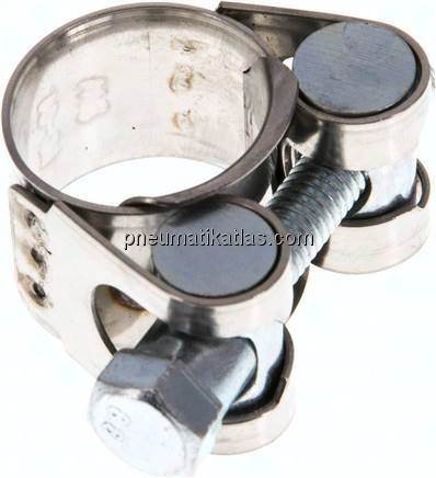 18mm Gelenkbolzenschelle, 19 - 21mm, 1.4016 (W2)