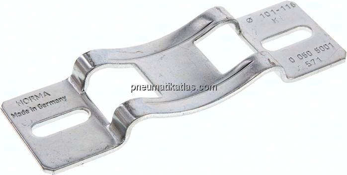 Konsole für Schlauchschellen bis 25mm, Rohr 101 - 118mm