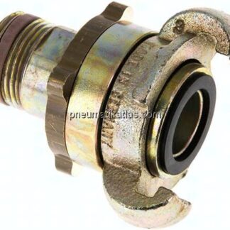 Sicherheits-Kompressorkuppl. G 3/4"(AG), Temperguss verzinkt