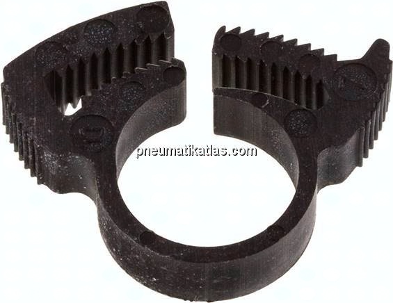 Schnapp-Schlauchschelle, Nylon, 12,3 - 14,2mm