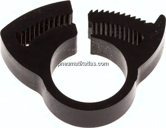 Schnapp-Schlauchschelle, Nylon, 13,8 - 15,3mm