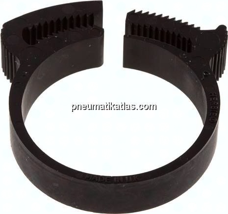 Schnapp-Schlauchschelle, Nylon, 32,3 - 35,3mm