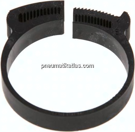 Schnapp-Schlauchschelle, Nylon, 40,7 - 44,3mm