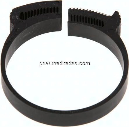 Schnapp-Schlauchschelle, Nylon, 46,3 - 50,2mm