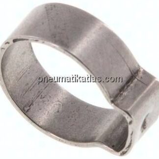 1-Ohr-Schlauchschelle 11,8 - 13,8mm, Edelstahl
