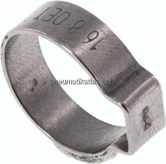 1-Ohr-Schlauchschelle 14,6 - 16,8mm, Edelstahl