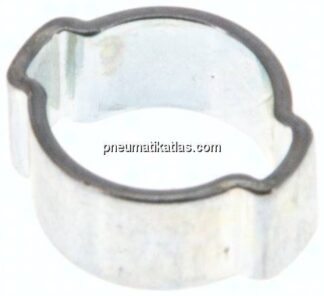2-Ohr-Schlauchschelle 9 - 11mm, Stahl verzinkt (W1)