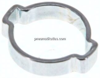2-Ohr-Schlauchschelle 11 - 13mm, Stahl verzinkt (W1)
