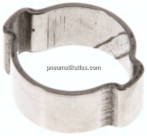 2-Ohr-Schlauchschelle 11 - 13mm, 1.4307 (W4)