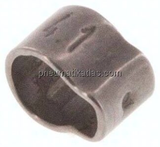 1-Ohr-Schlauchschelle 3,3 - 4,1mm, Edelstahl