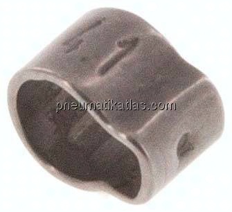 1-Ohr-Schlauchschelle 3,3 - 4,1mm, Edelstahl