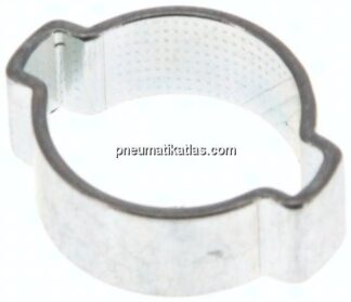 2-Ohr-Schlauchgschelle 12,5 - 15mm, Stahl verzinkt (W1)